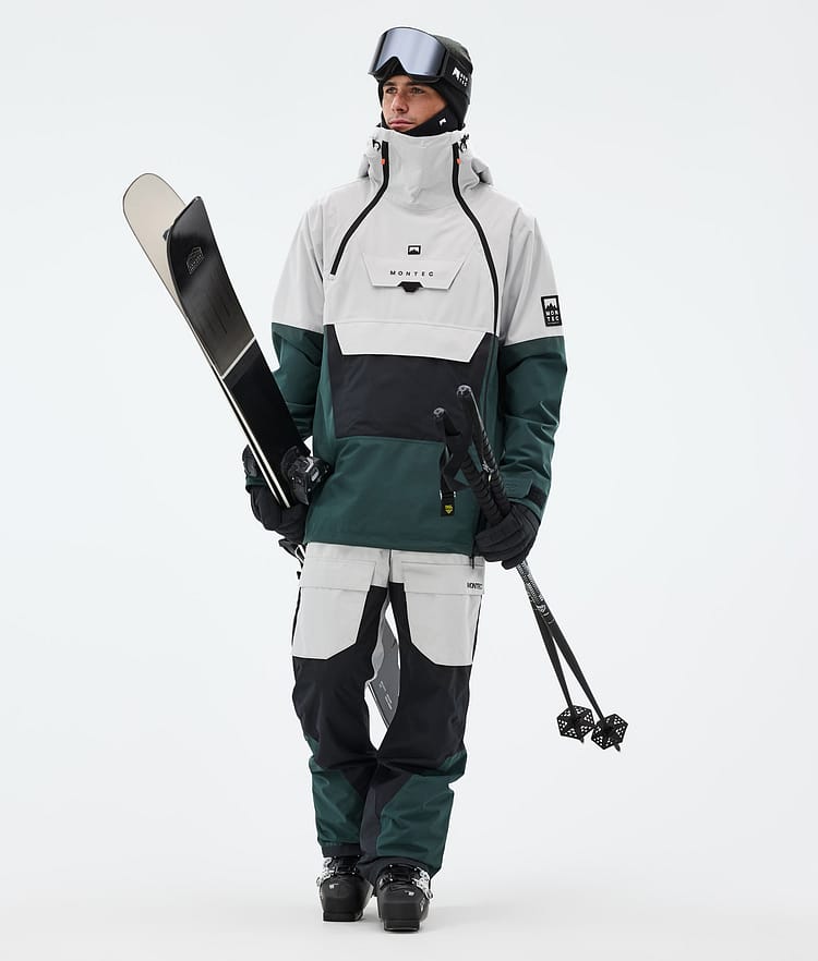 Montec Doom Skidjacka Herr Light Grey/Black/Dark Atlantic, Bild 3 av 11