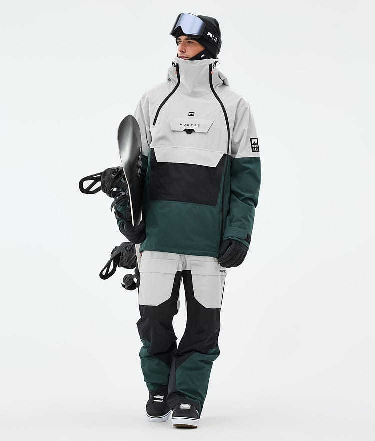 Montec Doom Snowboardjacka Herr Light Grey/Black/Dark Atlantic, Bild 3 av 11