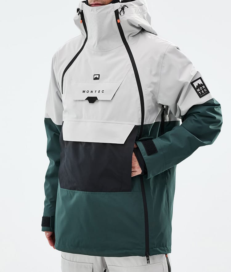 Montec Doom Snowboardjacka Herr Light Grey/Black/Dark Atlantic, Bild 8 av 11