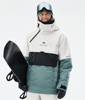 Montec Dune Snowboardjacka Old White/Black/Atlantic