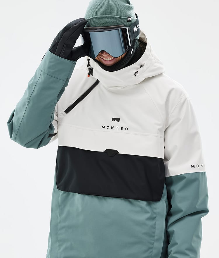 Montec Dune Snowboardjacka Herr Old White/Black/Atlantic Renewed, Bild 2 av 9