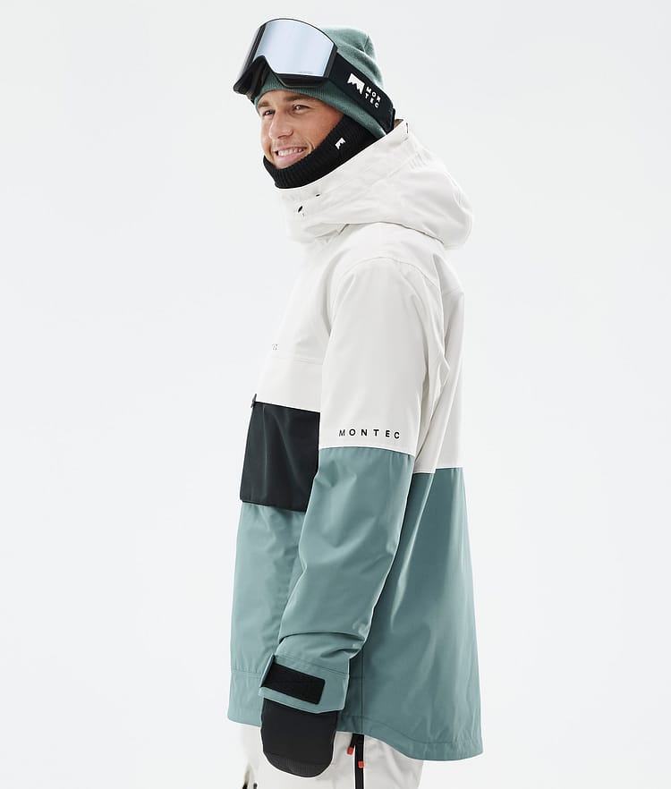 Montec Dune Snowboardjacka Herr Old White/Black/Atlantic Renewed, Bild 6 av 9