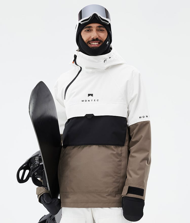 Montec Dune Snowboardjacka Herr Old White/Black/Walnut