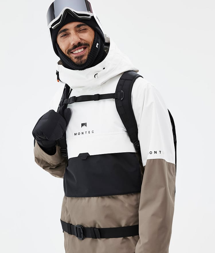 Montec Dune Snowboardjacka Herr Old White/Black/Walnut, Bild 2 av 9
