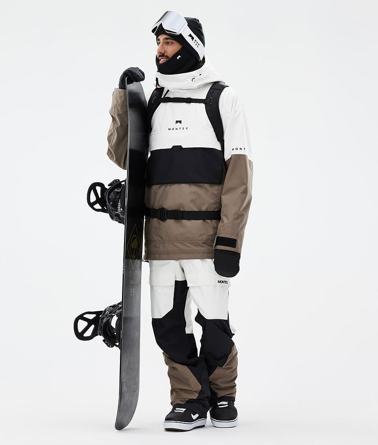 Montec Dune Snowboardjacka Herr Old White/Black/Walnut