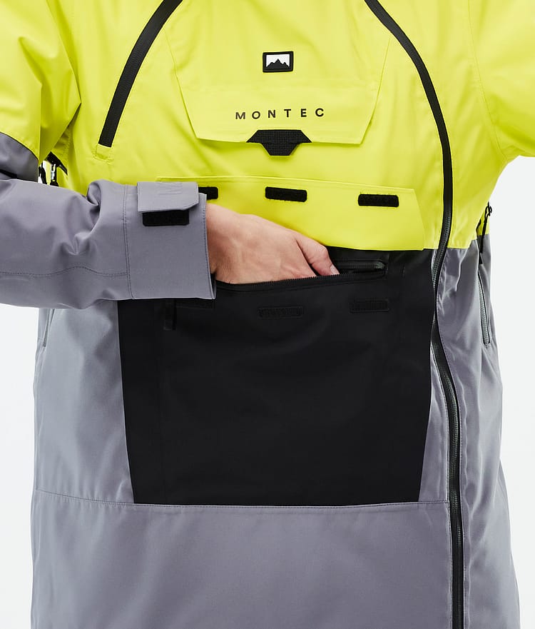 Montec Doom W Snowboardjacka Dam Bright Yellow/Black/Light Pearl, Bild 9 av 11