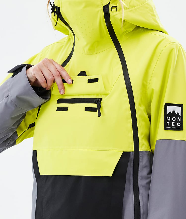 Montec Doom W Snowboardjacka Dam Bright Yellow/Black/Light Pearl, Bild 10 av 11