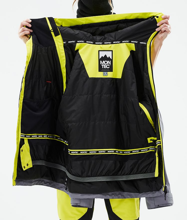 Montec Doom W Snowboardjacka Dam Bright Yellow/Black/Light Pearl, Bild 11 av 11
