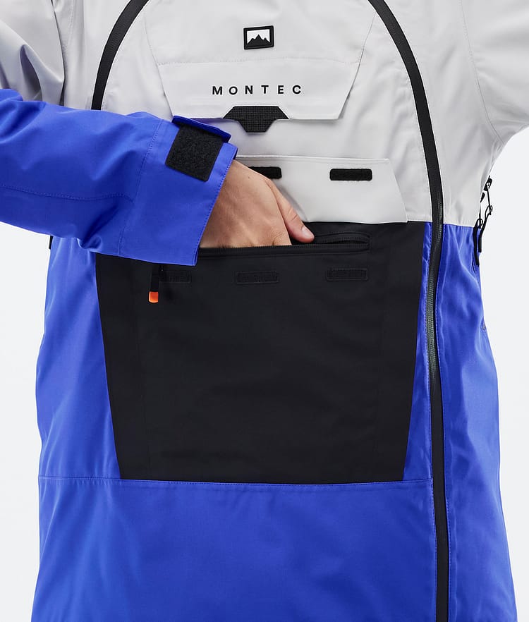 Montec Doom W Snowboardjacka Dam Light Grey/Black/Cobalt Blue, Bild 9 av 11