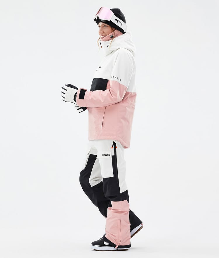 Montec Dune W Snowboardjacka Dam Old White/Black/Soft Pink