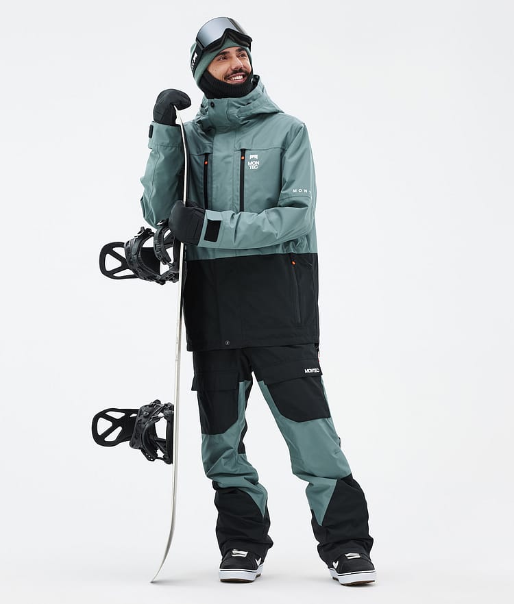 Montec Fawk Snowboardjacka Herr Atlantic/Black Renewed, Bild 3 av 10