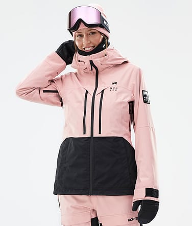 Montec Moss W Snowboardjacka Kvinna Soft Pink/Black