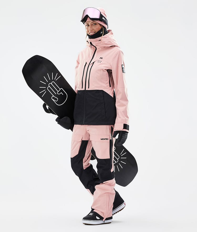 Montec Moss W Snowboardjacka Dam Soft Pink/Black, Bild 3 av 10