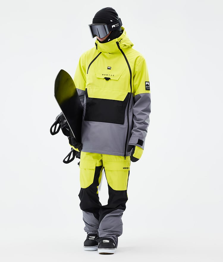 Montec Fawk Snowboardbyxa Herr Bright Yellow/Black/Light Pearl Renewed, Bild 2 av 7