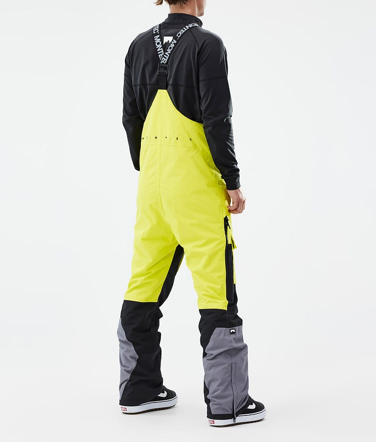 Montec Fawk Snowboardbyxa Herr Bright Yellow/Black/Light Pearl Renewed, Bild 4 av 7