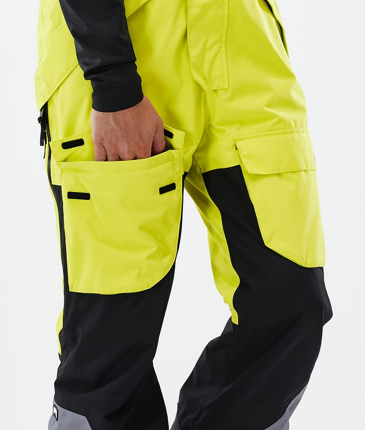 Montec Fawk Snowboardbyxa Herr Bright Yellow/Black/Light Pearl Renewed, Bild 7 av 7