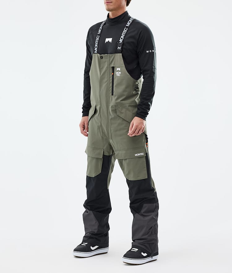 Montec Fawk Snowboardbyxa Herr Greenish/Black/Phantom Renewed, Bild 1 av 6