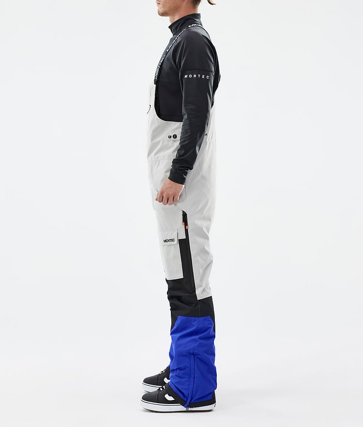 Montec Fawk Snowboardbyxa Herr Light Grey/Black/Cobalt Blue, Bild 3 av 7