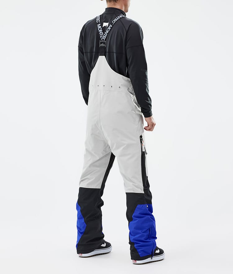 Montec Fawk Snowboardbyxa Herr Light Grey/Black/Cobalt Blue