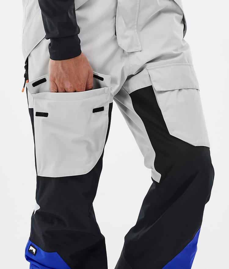 Montec Fawk Snowboardbyxa Herr Light Grey/Black/Cobalt Blue, Bild 7 av 7
