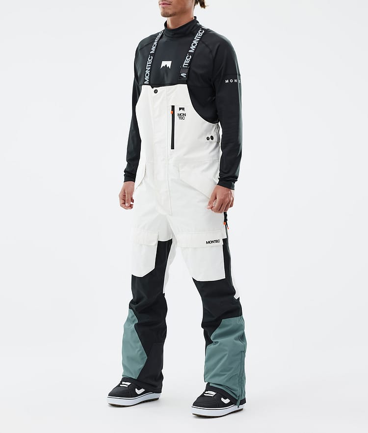 Montec Fawk Snowboardbyxa Herr Old White/Black/Atlantic Renewed, Bild 1 av 7