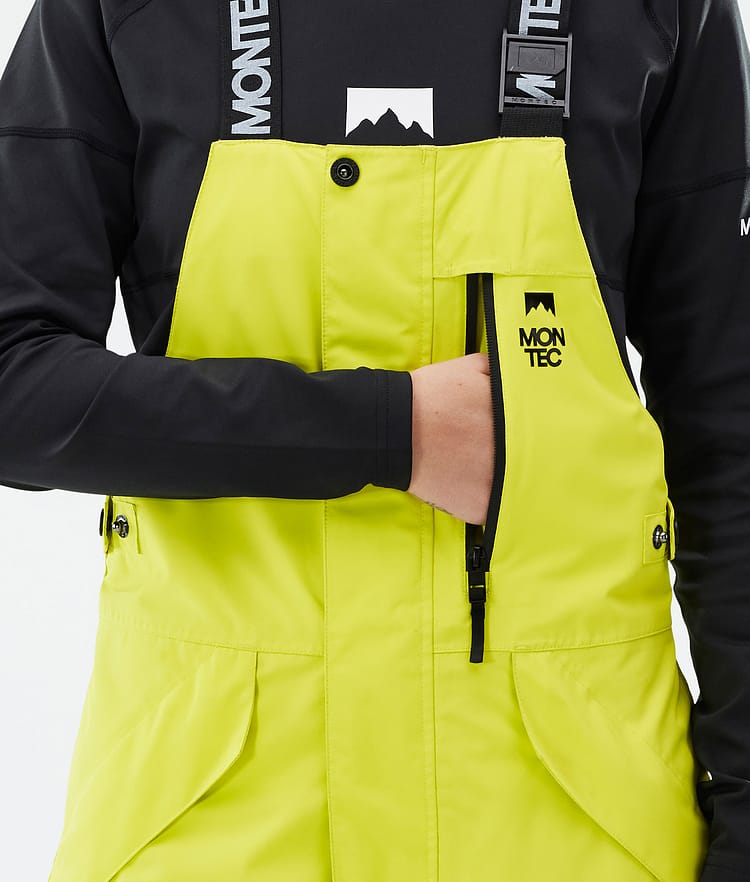 Montec Fawk W Snowboardbyxa Dam Bright Yellow/Black/Light Pearl, Bild 6 av 7