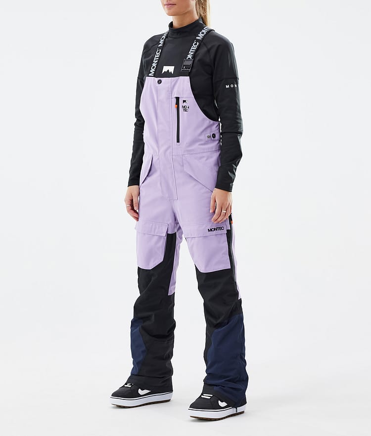 Montec Fawk W Snowboardbyxa Dam Faded Violet/Black/Dark Blue, Bild 1 av 7