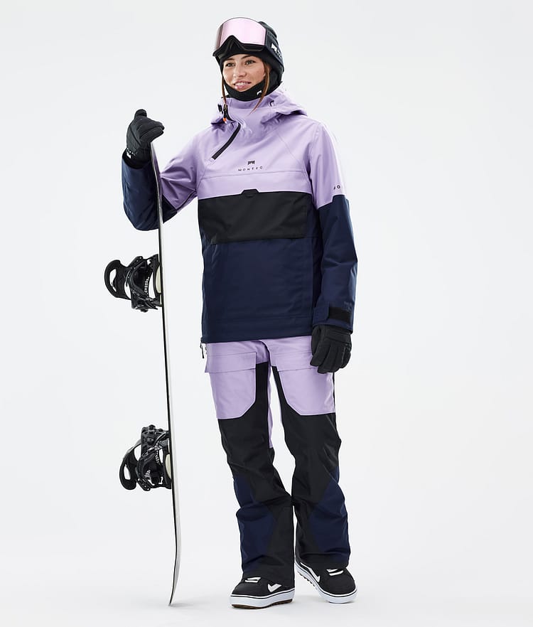 Montec Fawk W Snowboardbyxa Dam Faded Violet/Black/Dark Blue, Bild 2 av 7