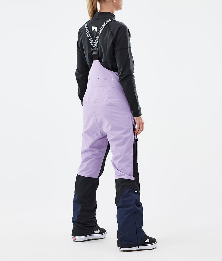Montec Fawk W Snowboardbyxa Dam Faded Violet/Black/Dark Blue, Bild 4 av 7