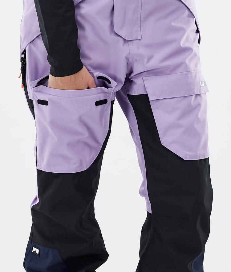 Montec Fawk W Snowboardbyxa Dam Faded Violet/Black/Dark Blue, Bild 7 av 7