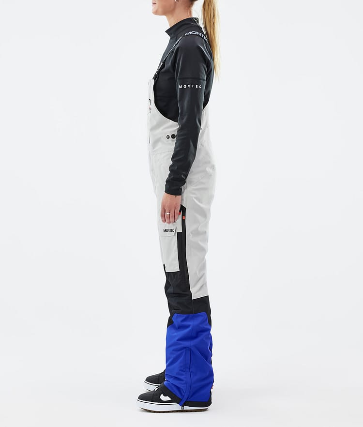 Montec Fawk W Snowboardbyxa Dam Light Grey/Black/Cobalt Blue, Bild 3 av 7