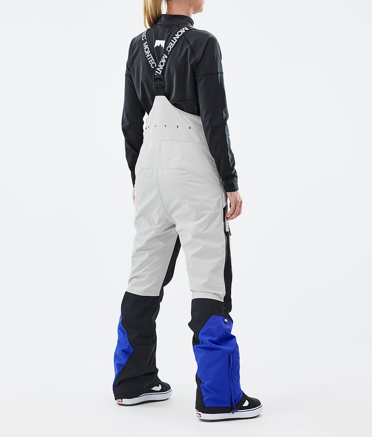 Montec Fawk W Snowboardbyxa Dam Light Grey/Black/Cobalt Blue, Bild 4 av 7