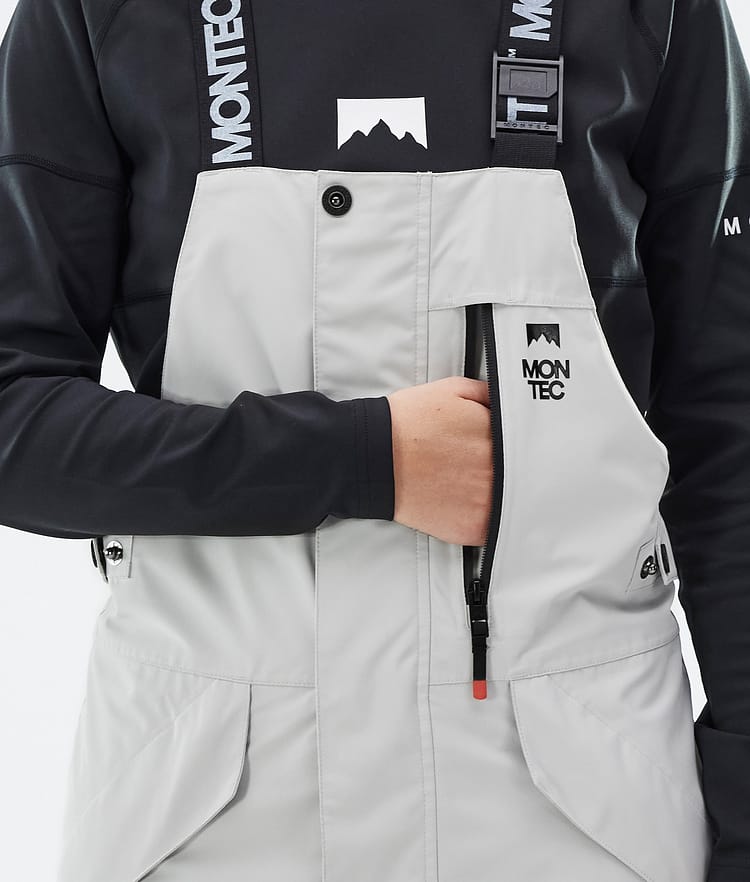 Montec Fawk W Snowboardbyxa Dam Light Grey/Black/Cobalt Blue, Bild 6 av 7