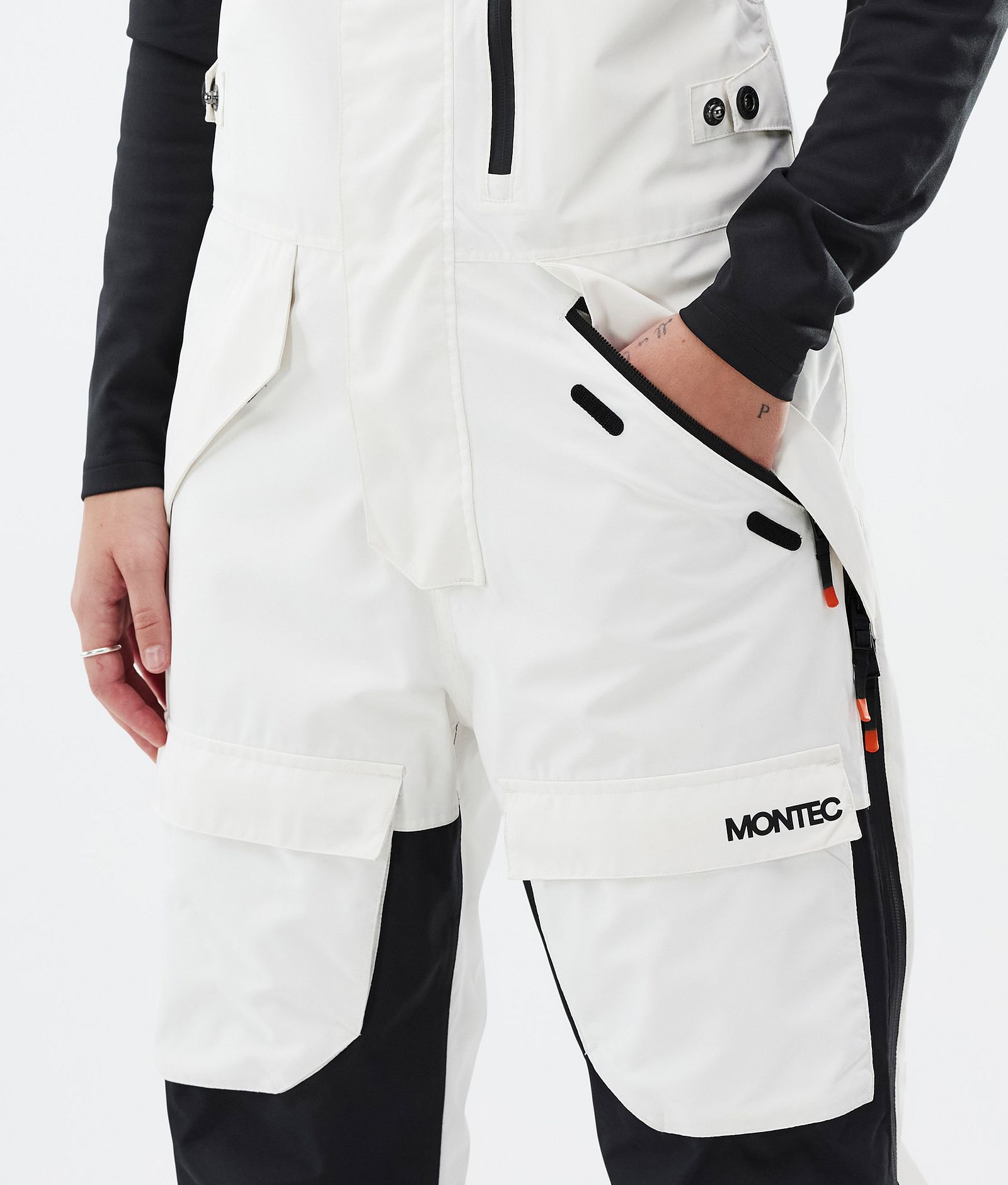 Montec Fawk W Snowboardbyxa Dam Old White/Black/Soft Pink, Bild 5 av 7