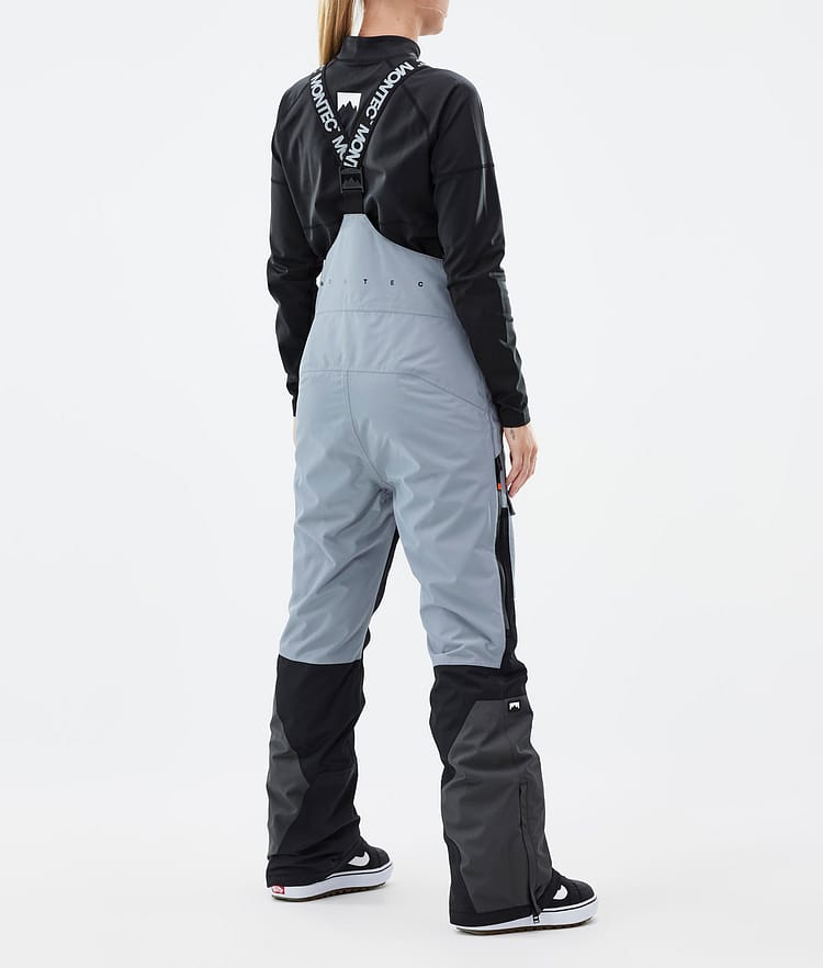Montec Fawk W Snowboardbyxa Dam Soft Blue/Black/Phantom Renewed, Bild 4 av 7