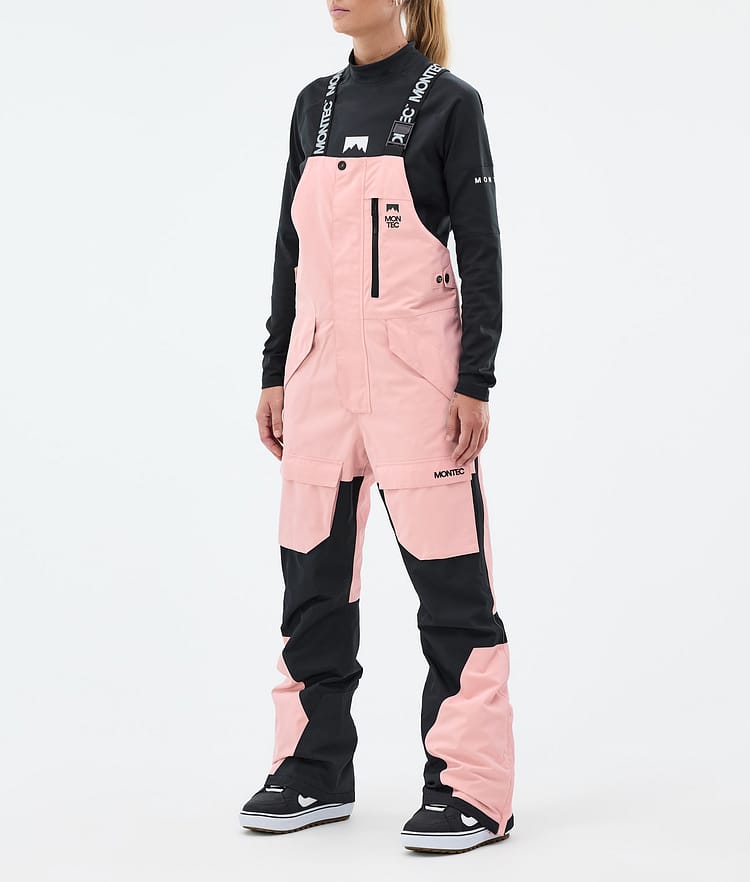 Montec Fawk W Snowboardbyxa Dam Soft Pink/ Black Renewed, Bild 1 av 7