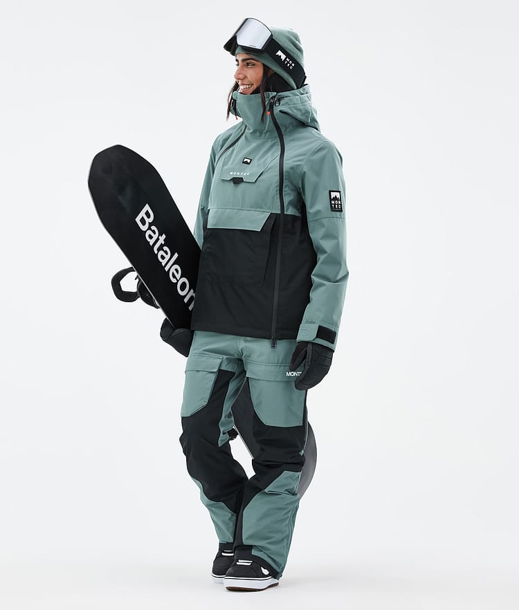 Montec Doom W Snowboardjacka Dam Atlantic/Black Renewed, Bild 2 av 10