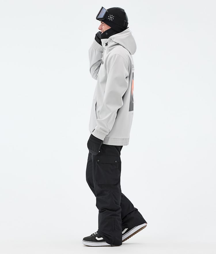 Dope Yeti Snowboardjacka Herr Aphex Light Grey, Bild 5 av 8