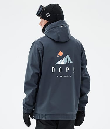 Dope Yeti Snowboardjacka Man Ice Metal Blue Renewed