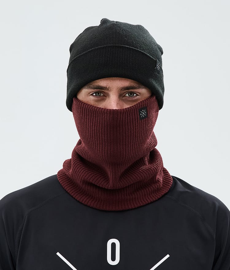 Dope 2X-Up Knitted Ansiktsmask Burgundy, Bild 2 av 3