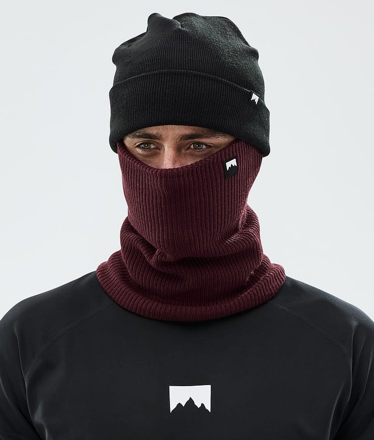 Montec Classic Knitted Ansiktsmask Burgundy, Bild 2 av 3