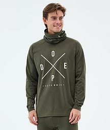 Dope Snuggle Underställströja Herr 2X-Up Olive Green