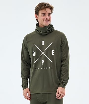 Dope Snuggle Underställströja 2X-Up Olive Green