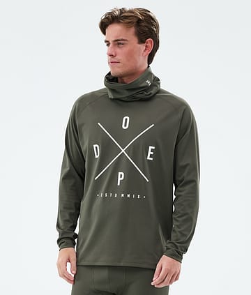 Dope Snuggle Underställströja Man 2X-Up Olive Green