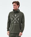 Dope Snuggle Underställströja Herr 2X-Up Olive Green