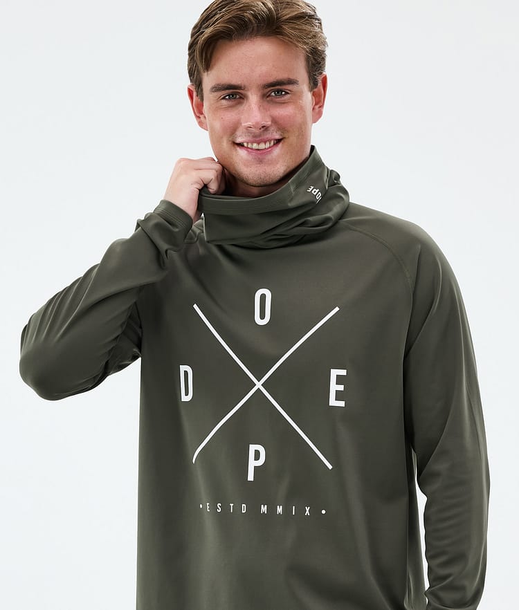 Dope Snuggle Underställströja Herr 2X-Up Olive Green, Bild 2 av 7