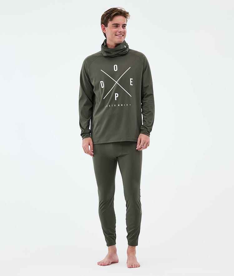 Dope Snuggle Underställströja Herr 2X-Up Olive Green, Bild 3 av 7