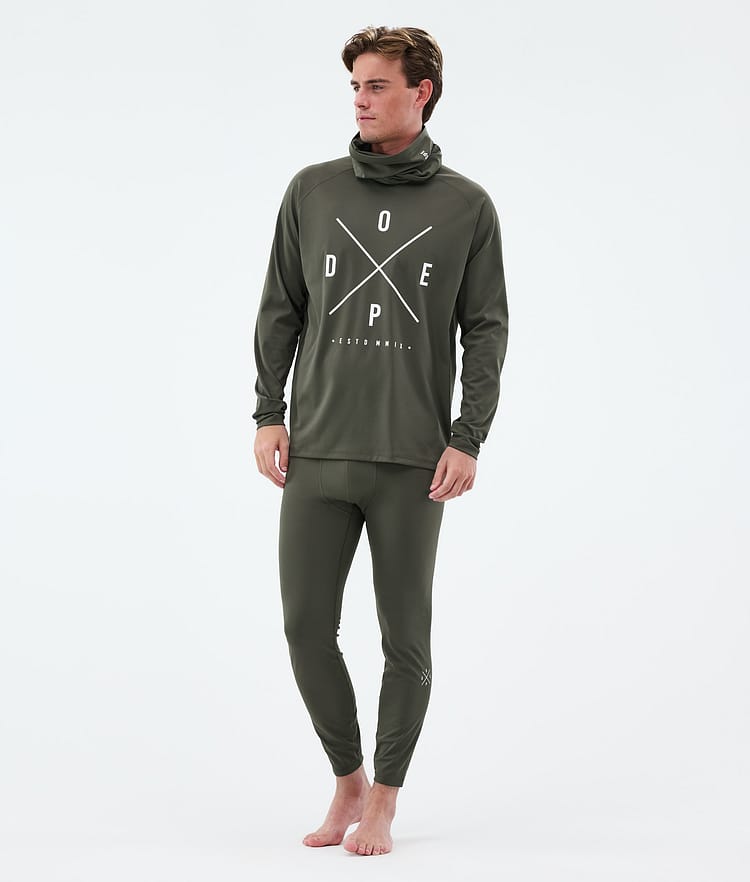 Dope Snuggle Underställsbyxa Herr 2X-Up Olive Green, Bild 3 av 7