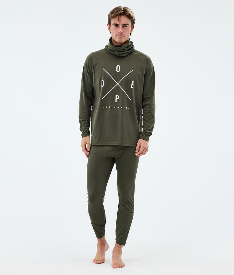 Dope Snuggle Underställsbyxa Herr 2X-Up Olive Green, Image 3 of 7