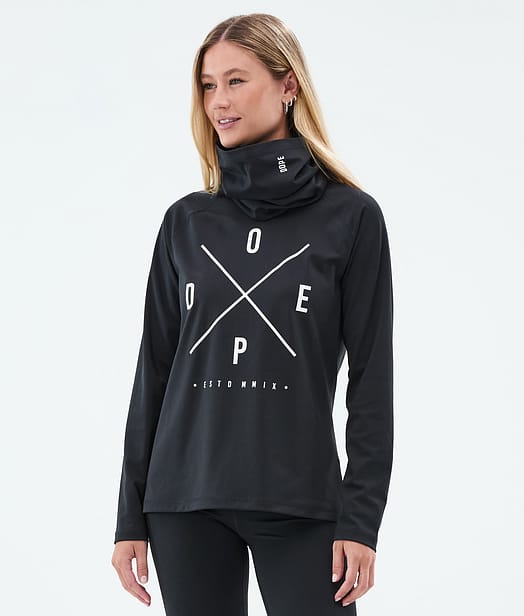 Dope Snuggle W Underställströja Dam 2X-Up Black